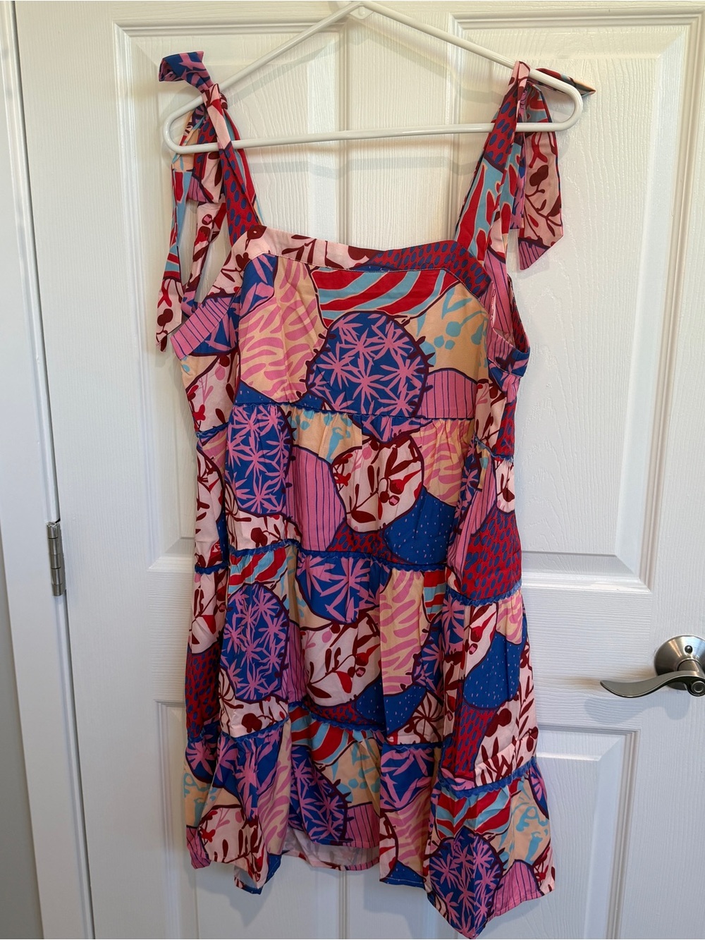 Umgee Floral Print Tie Strap Dress - Picture 3 of 5